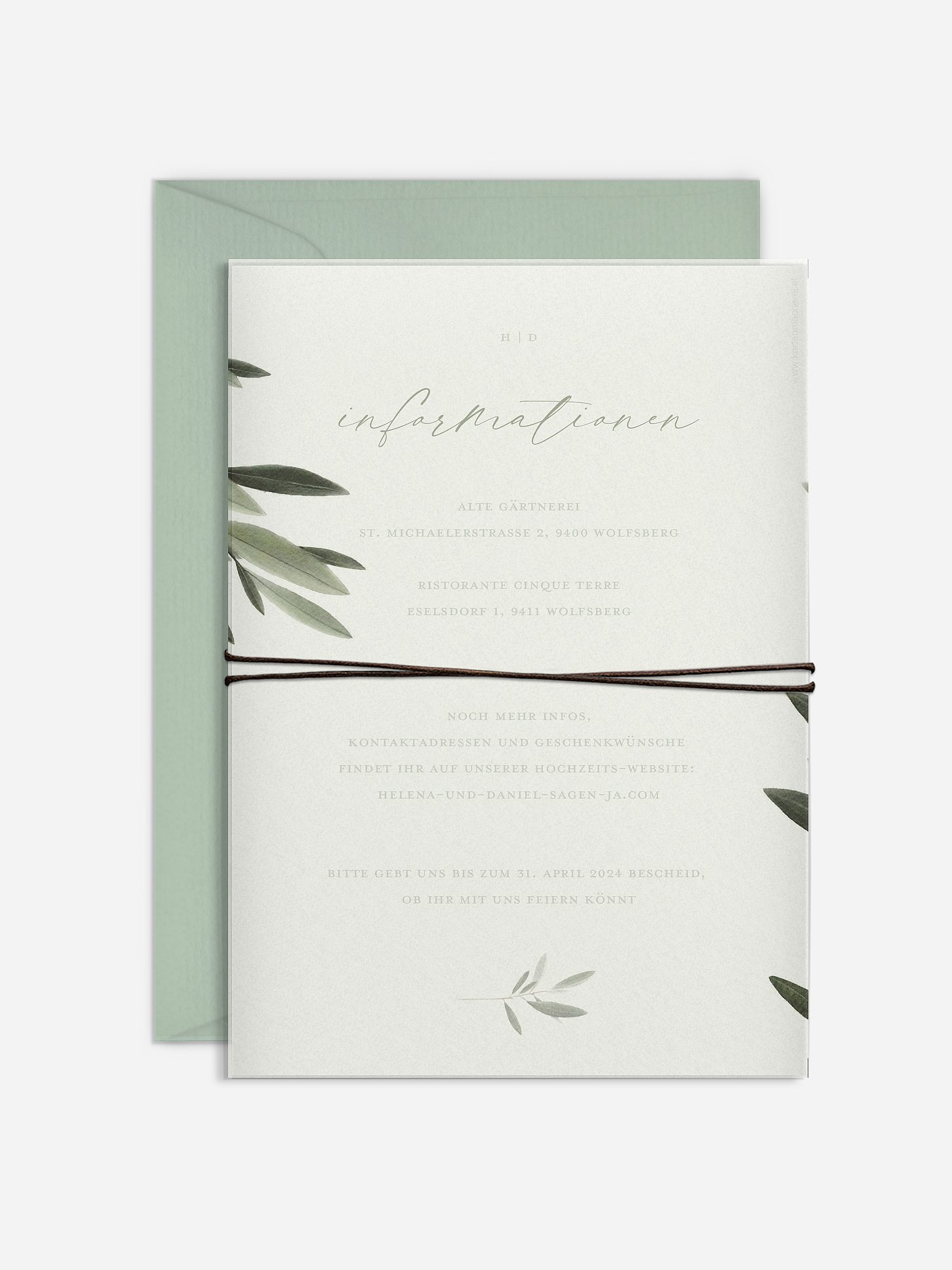Hochzeitseinladung Scent of Olives