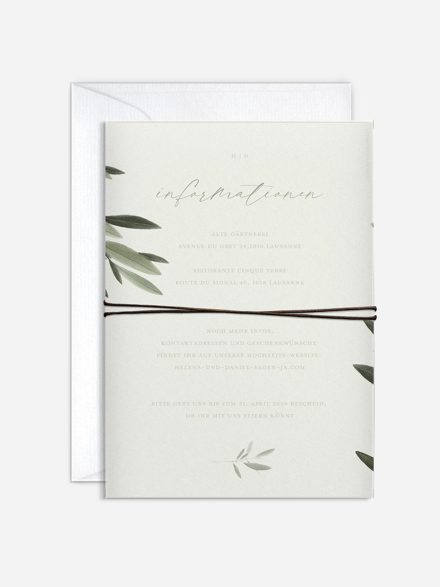 Hochzeitseinladung Scent of Olives