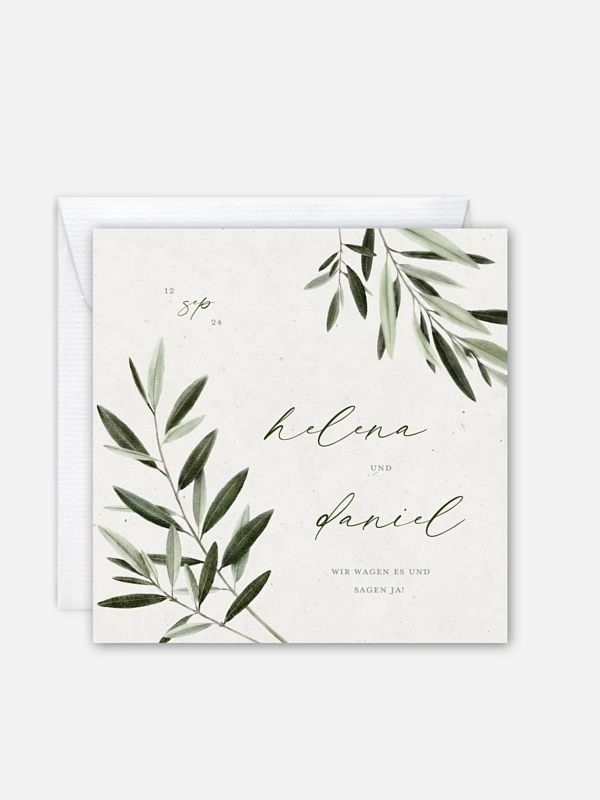 Hochzeitseinladung Scent of Olives