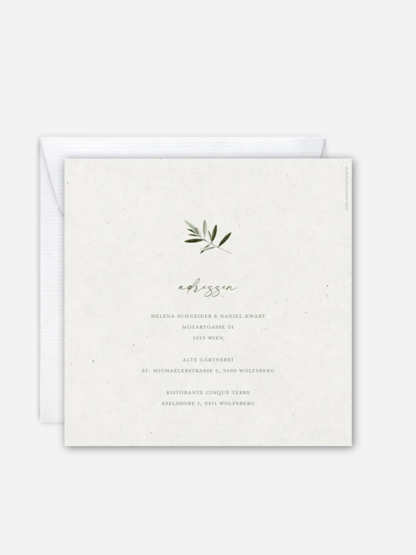 Hochzeitseinladung Scent of Olives