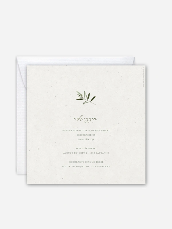 Hochzeitseinladung Scent of Olives