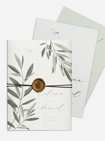 Hochzeitseinladung Scent of Olives