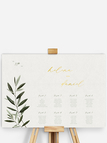 Sitzplan Plakat Scent of Olives