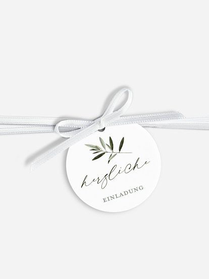 Anhänger mit Band zur Hochzeit Scent of Olives