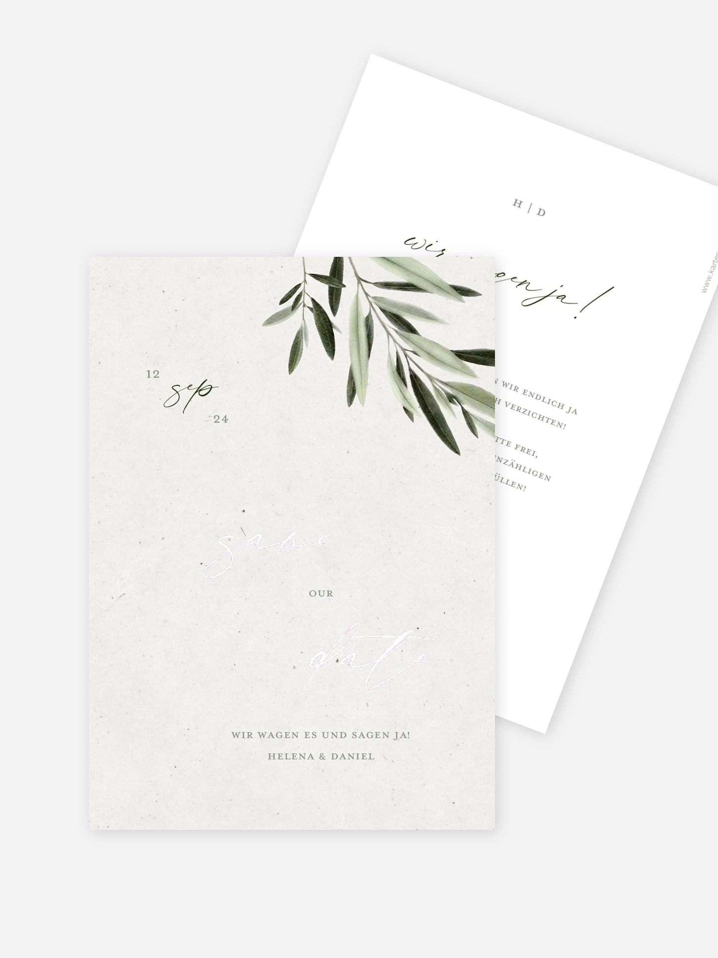 Save-the-Date Karte Scent of Olives