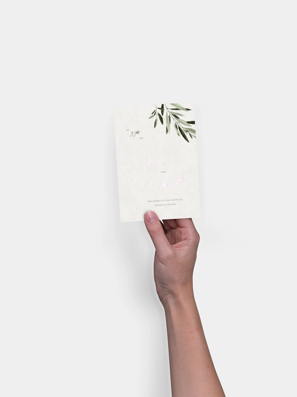 Save-the-Date Karte Scent of Olives