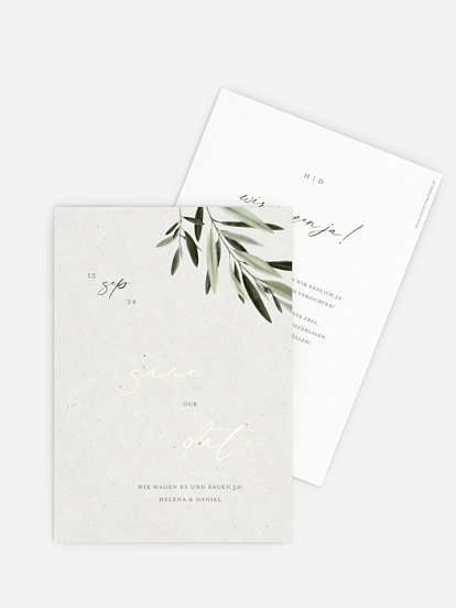 Save-the-Date Karte Scent of Olives