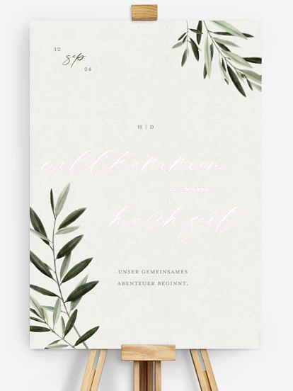Willkommensschild Scent of Olives