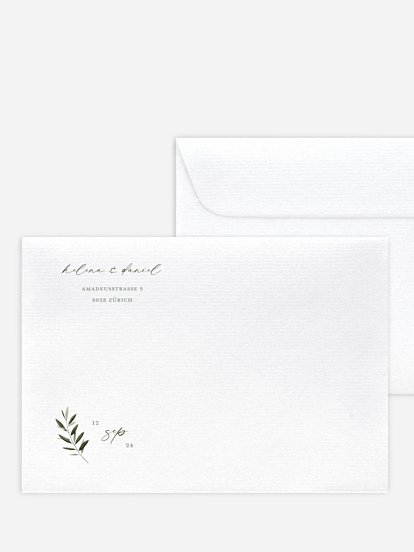 Briefumschlag mit Motiv Scent of Olives