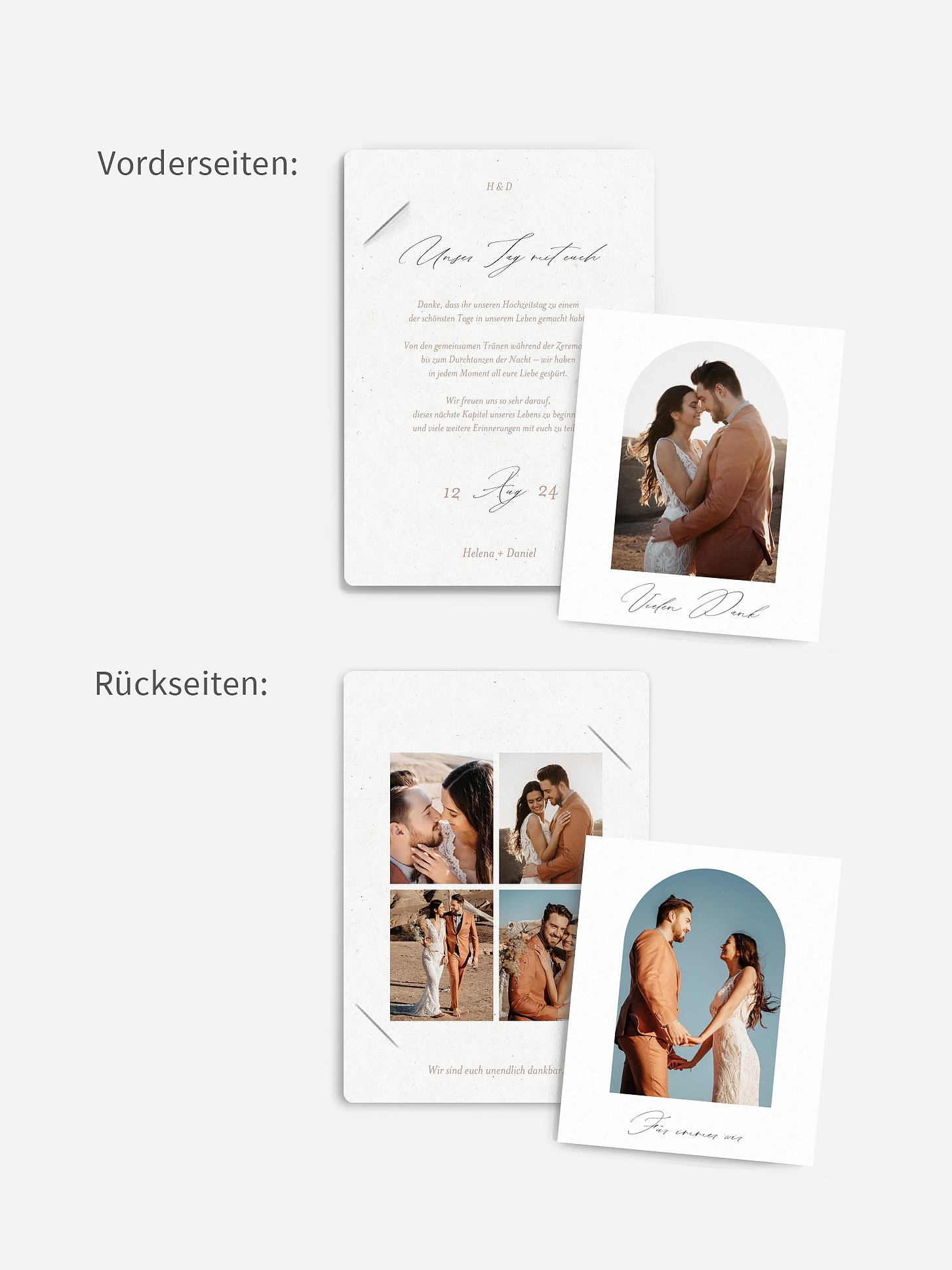 Dankeskarte Hochzeit Venetian Charm