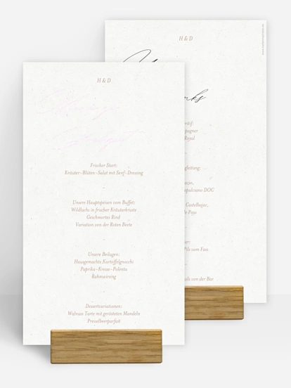 Menükarte Hochzeit Venetian Charm