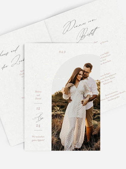 Menükarte Hochzeit Venetian Charm