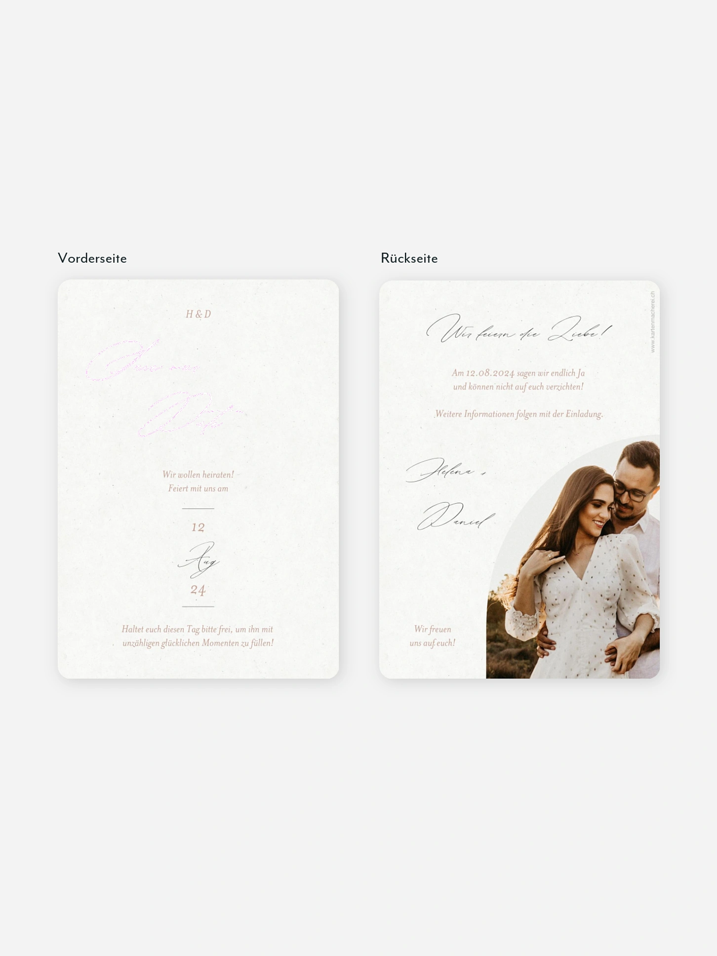 Save-the-Date Karte Venetian Charm