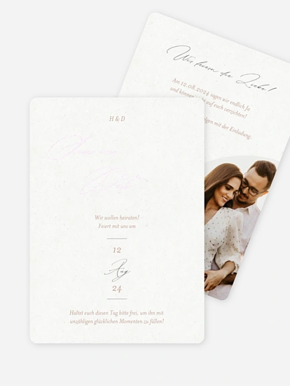 Save-the-Date Karte Venetian Charm