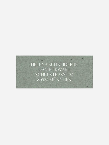 Absenderaufkleber Hochzeit Romance Letters