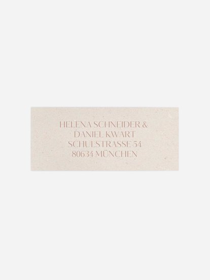 Absenderaufkleber Hochzeit Romance Letters