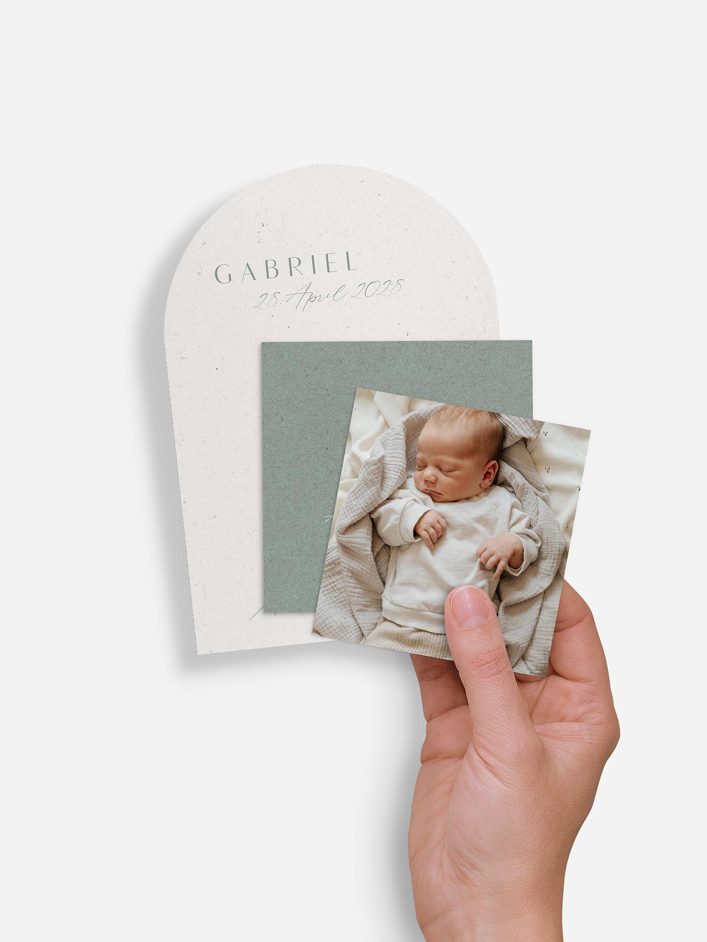 Geburtskarte Romance Letters