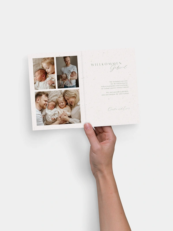 Geburtskarte Romance Letters