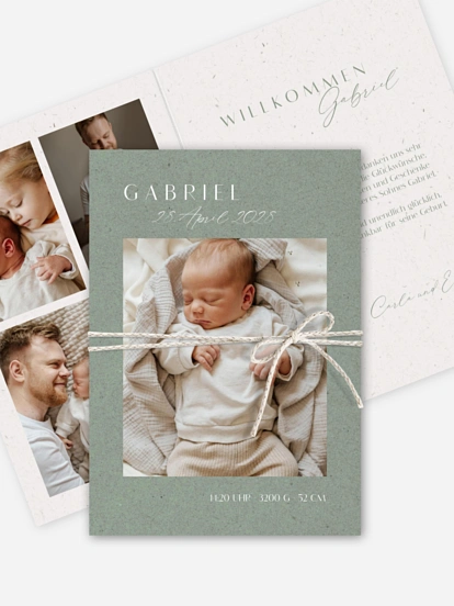 Geburtskarte Romance Letters