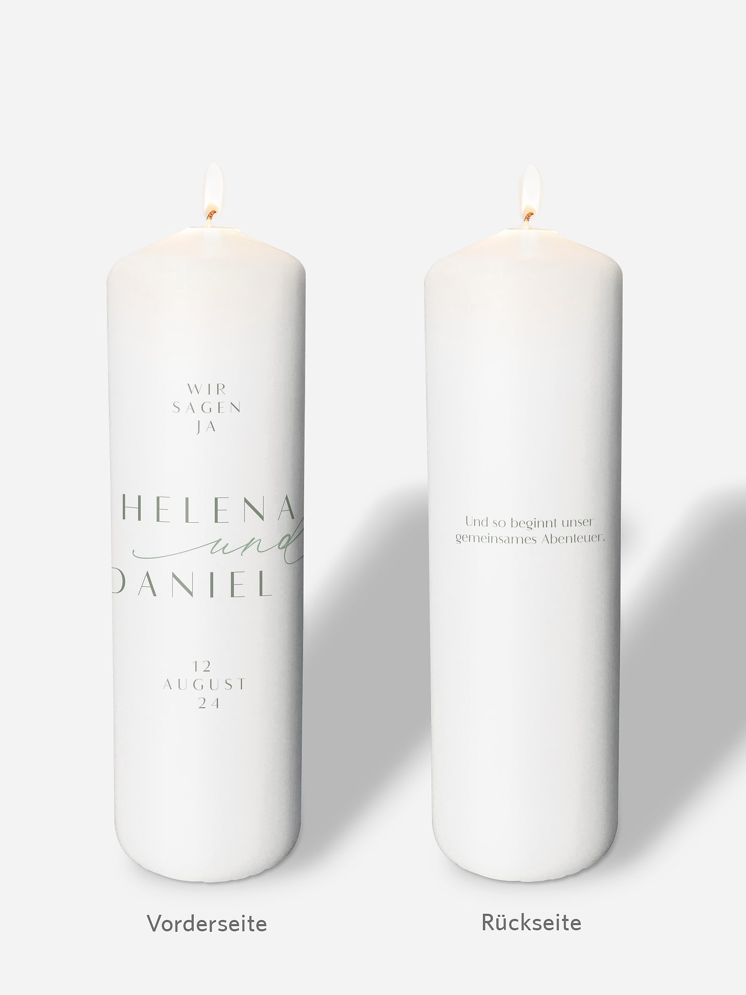 Hochzeitskerze Romance Letters