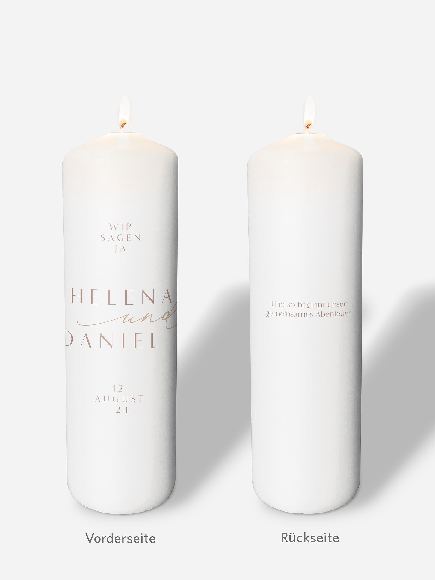Hochzeitskerze Romance Letters