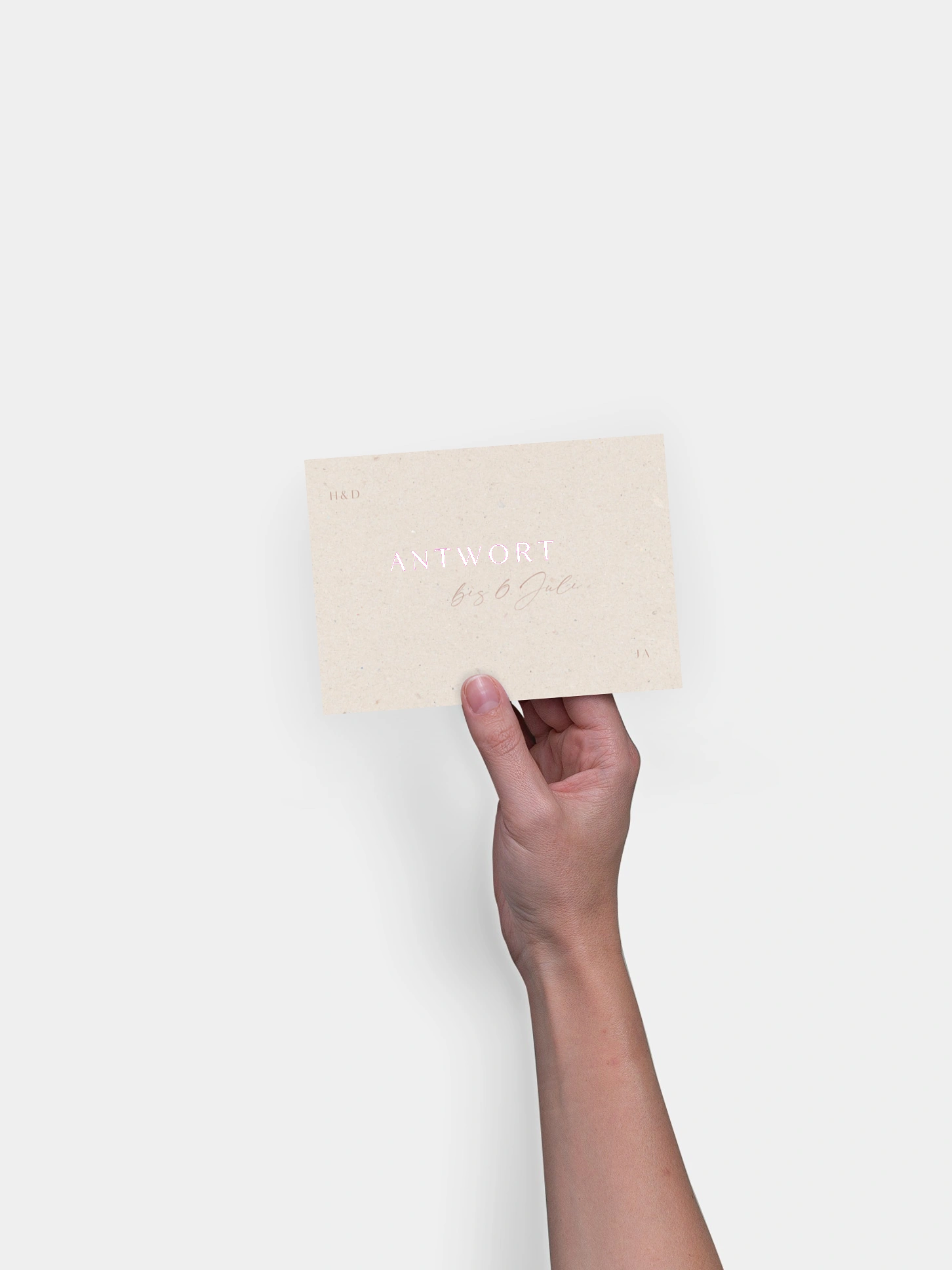 Antwortkarte Hochzeit Romance Letters