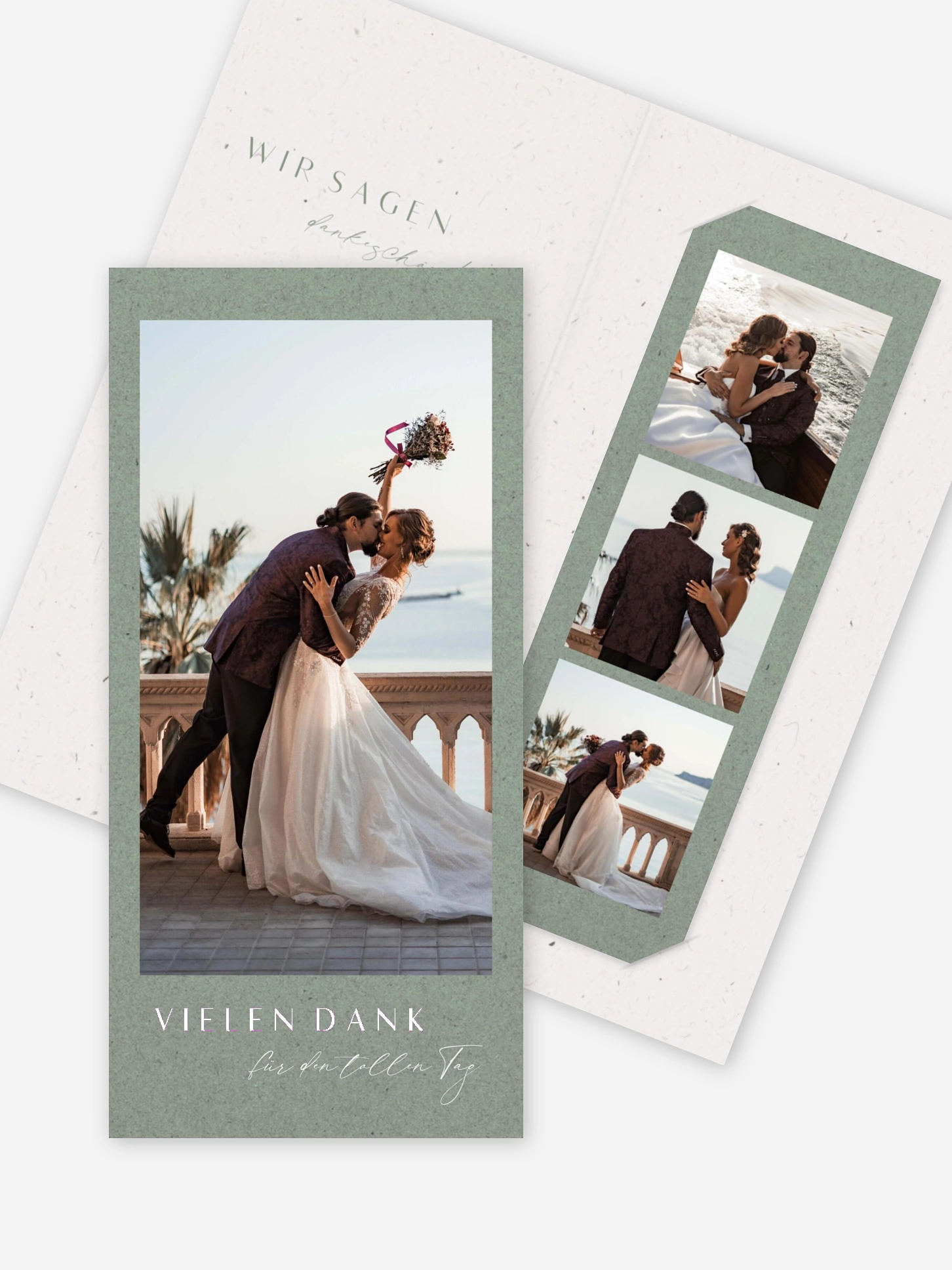Dankeskarte Hochzeit Romance Letters