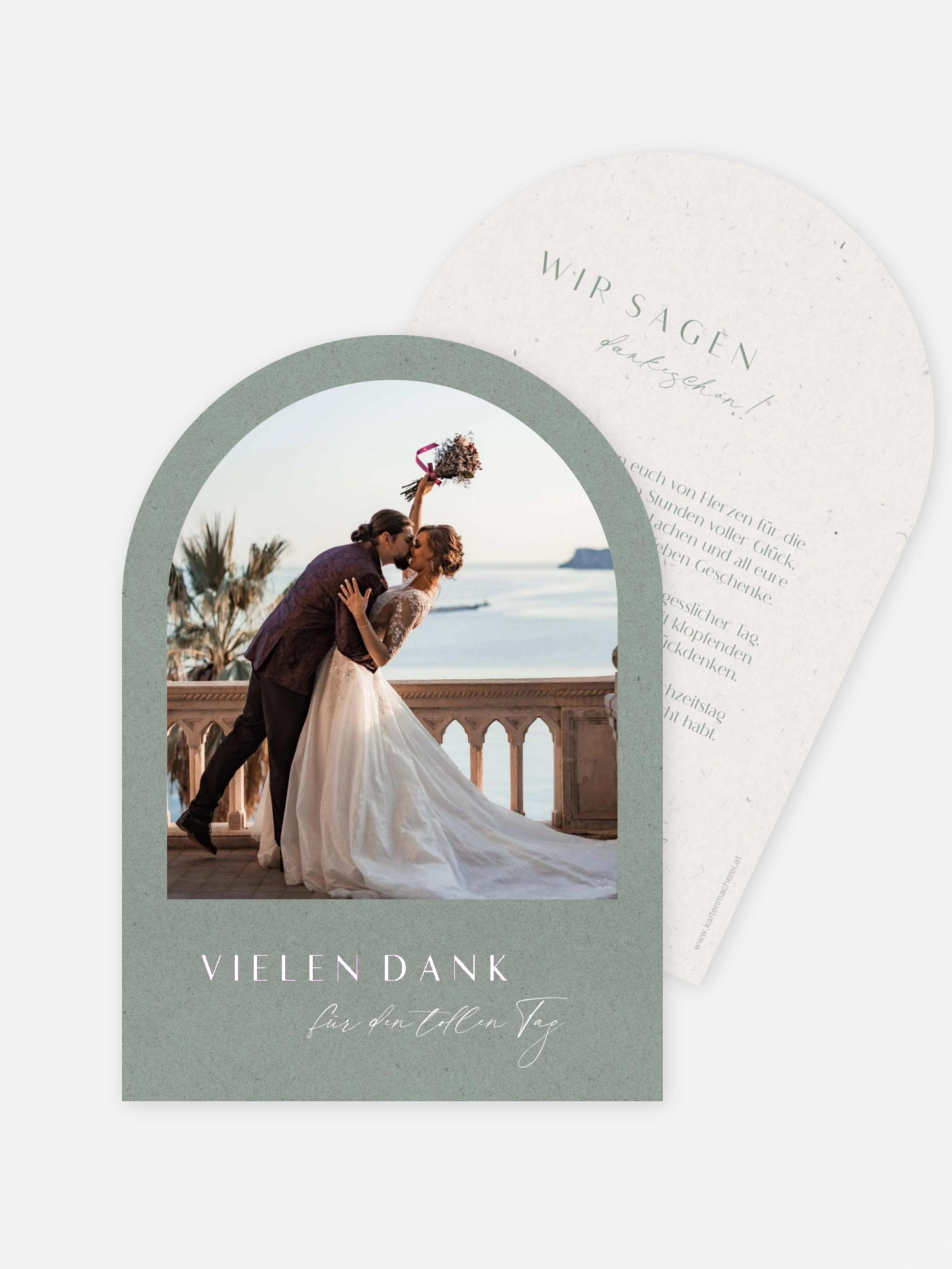 Dankeskarte Hochzeit Romance Letters