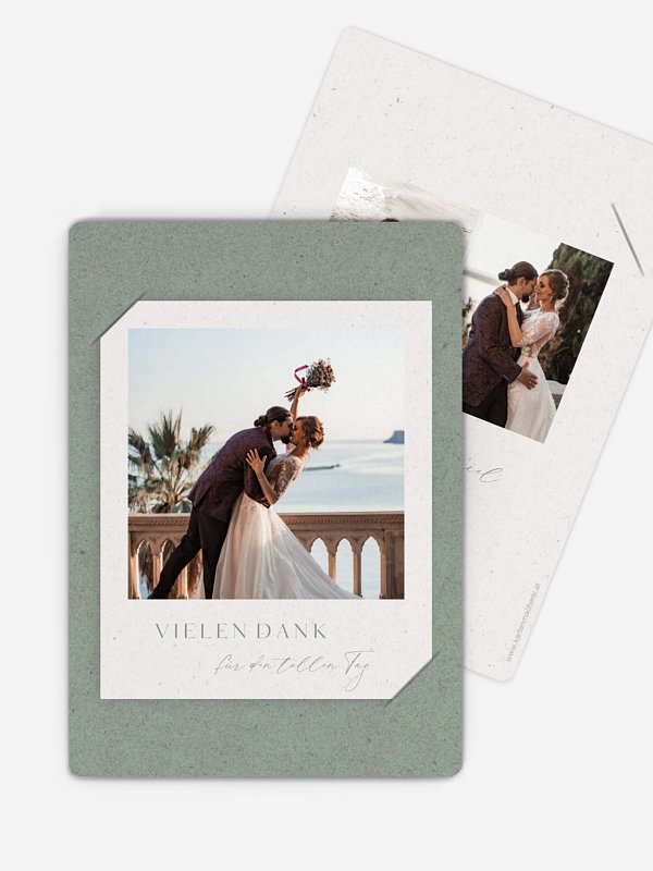 Dankeskarte Hochzeit Romance Letters