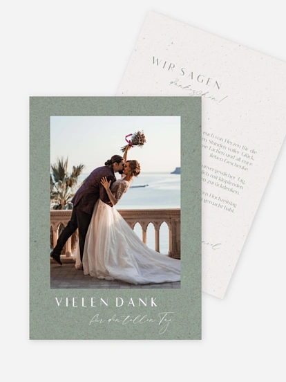 Dankeskarte Hochzeit Romance Letters