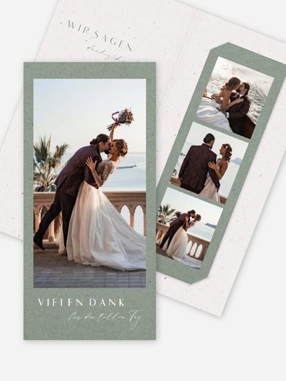 Dankeskarte Hochzeit Romance Letters
