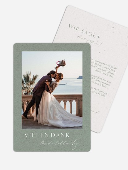 Dankeskarte Hochzeit Romance Letters