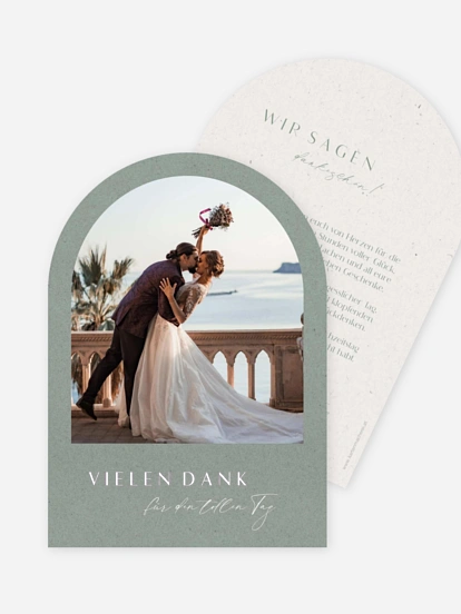 Dankeskarte Hochzeit Romance Letters