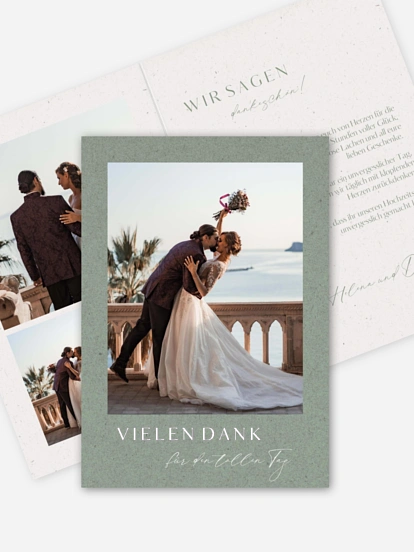 Dankeskarte Hochzeit Romance Letters
