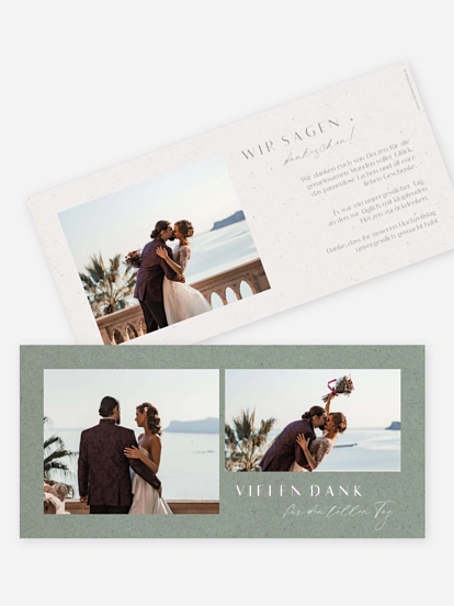 Dankeskarte Hochzeit Romance Letters