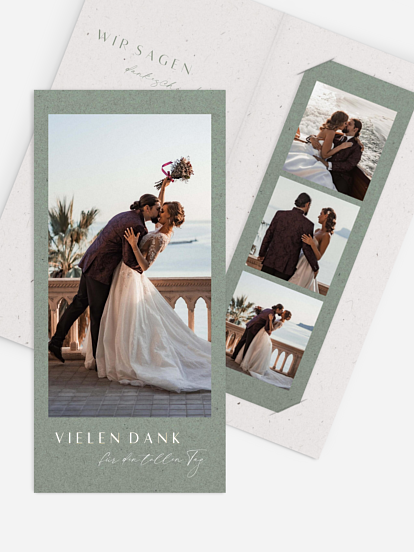 Dankeskarte Hochzeit Romance Letters