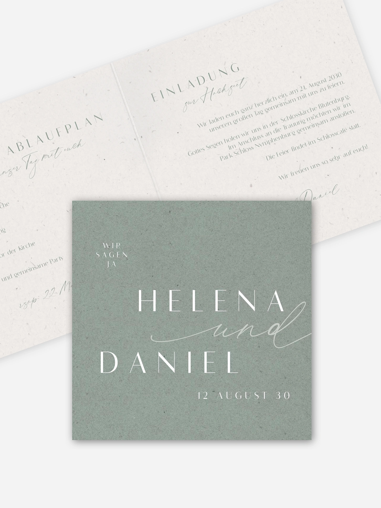 Hochzeitseinladung Romance Letters