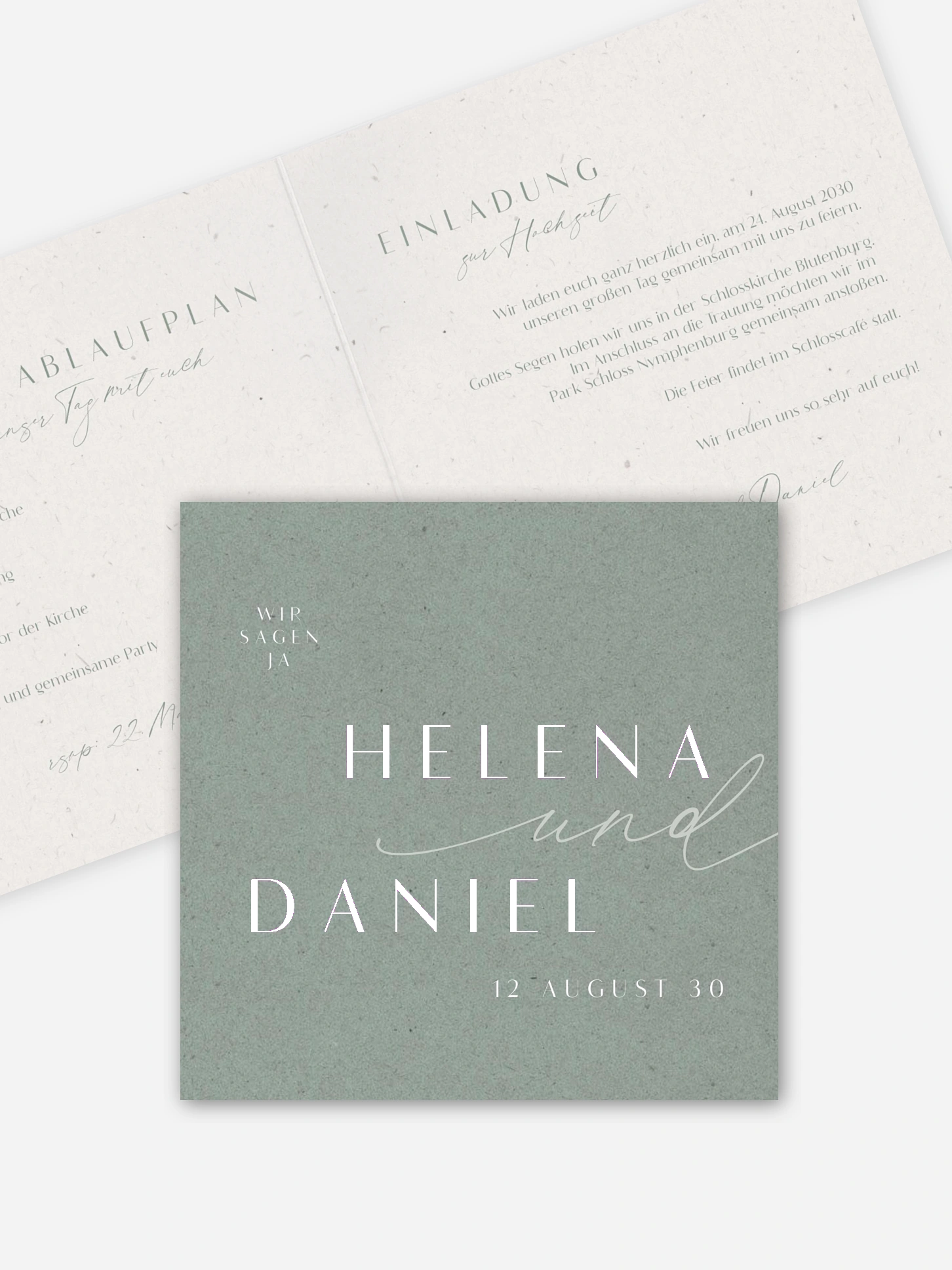 Hochzeitseinladung Romance Letters