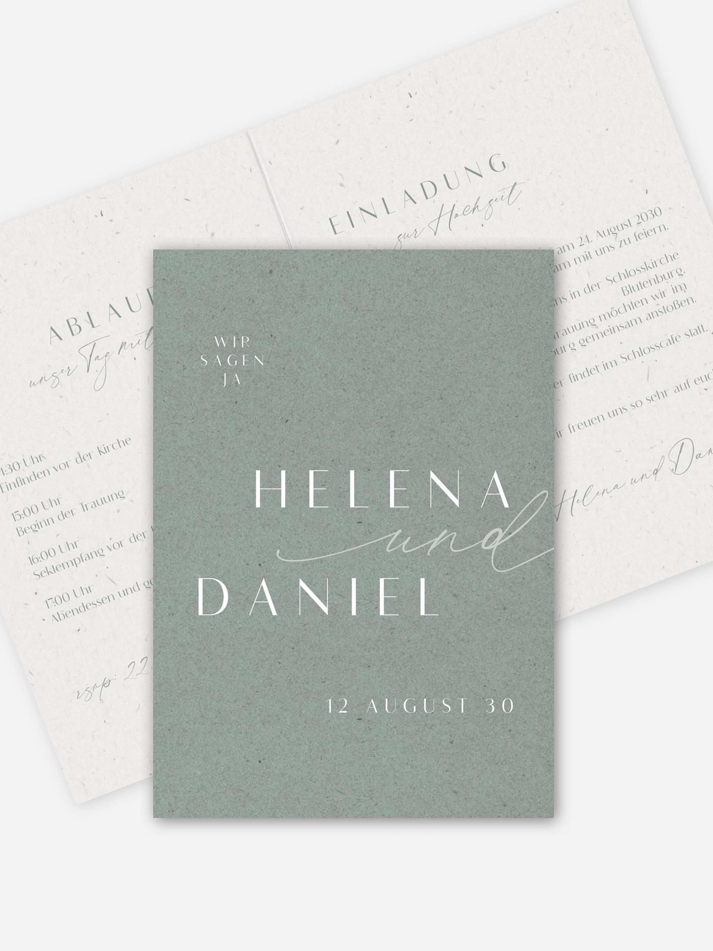 Hochzeitseinladung Romance Letters