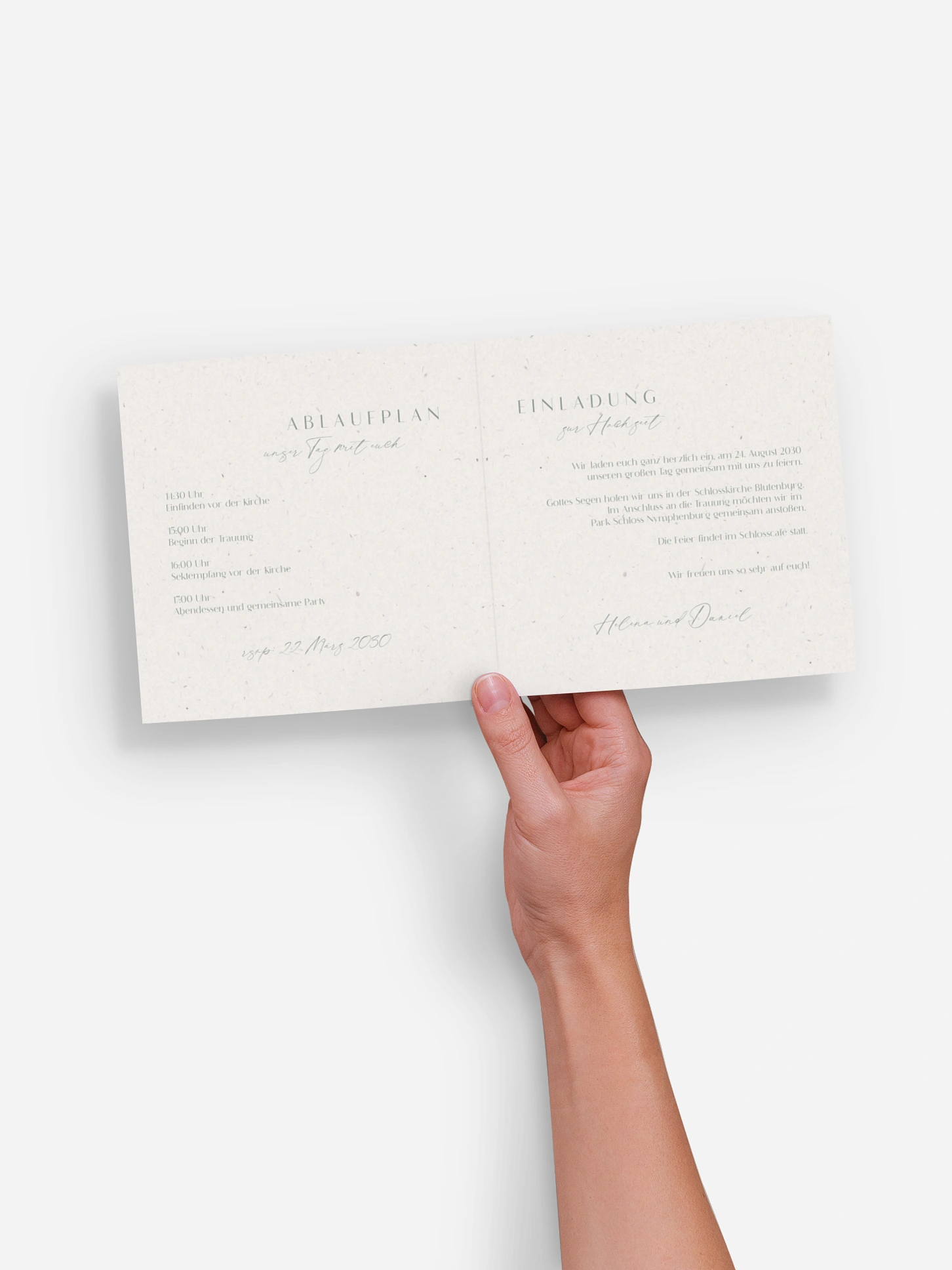 Hochzeitseinladung Romance Letters