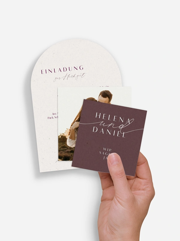 Hochzeitseinladung Romance Letters