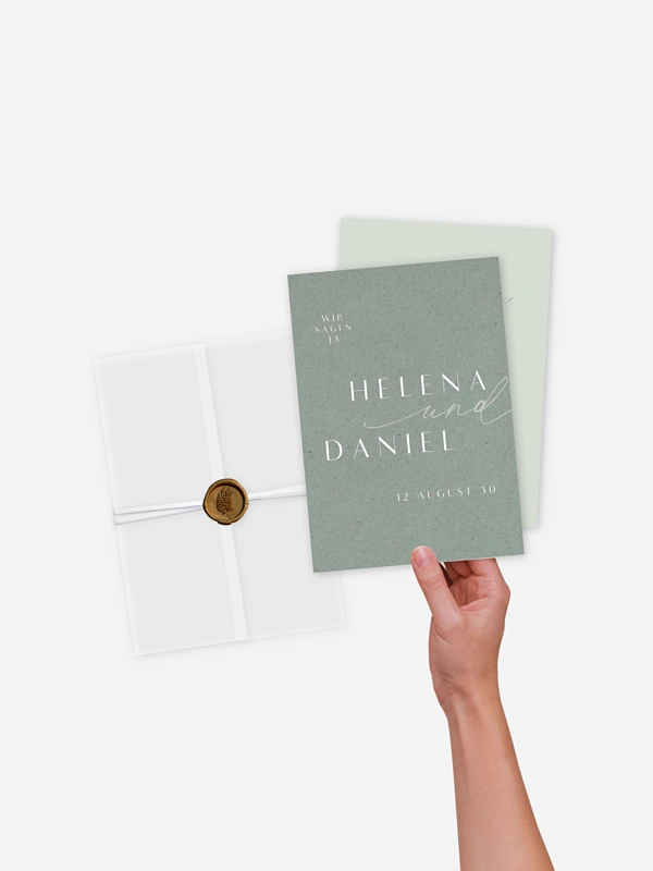 Hochzeitseinladung Romance Letters