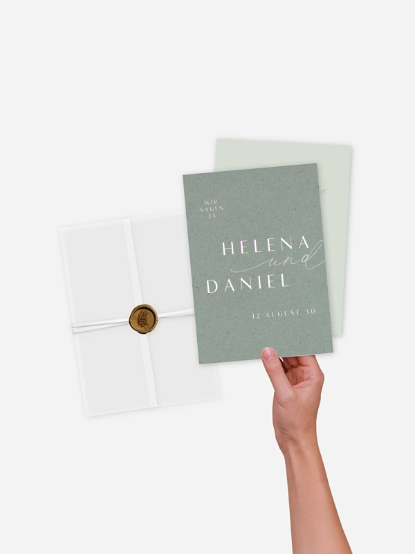 Hochzeitseinladung Romance Letters