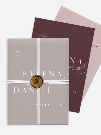 Hochzeitseinladung Romance Letters