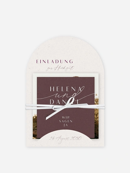 Hochzeitseinladung Romance Letters