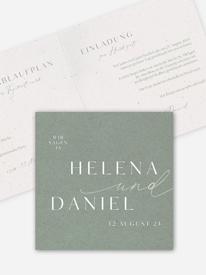 Hochzeitseinladung Romance Letters