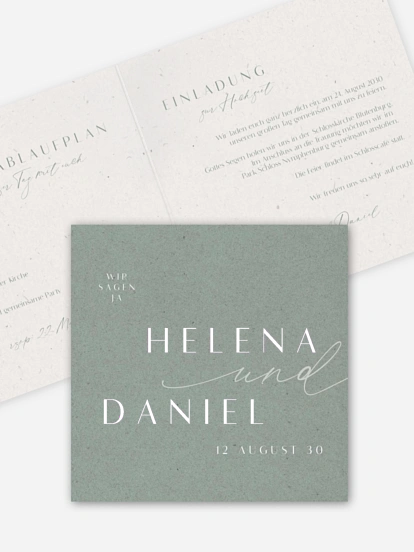 Hochzeitseinladung Romance Letters