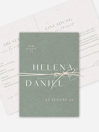 Hochzeitseinladung Romance Letters