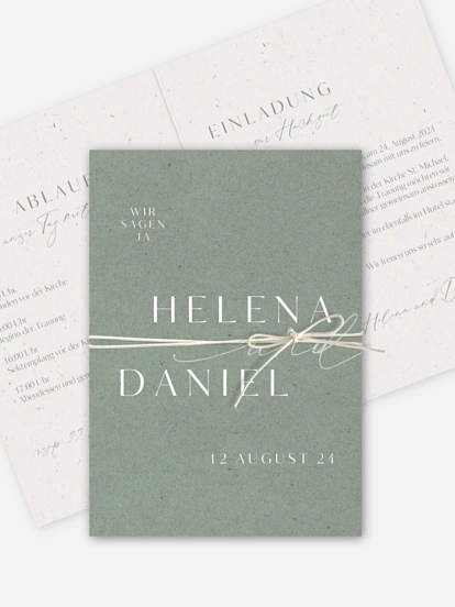 Hochzeitseinladung Romance Letters