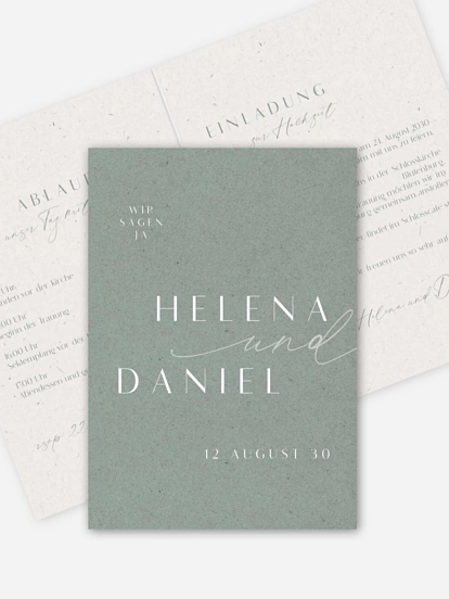 Hochzeitseinladung Romance Letters